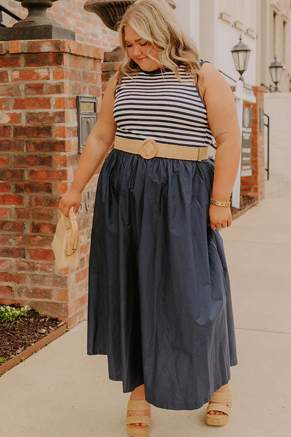 Brunch On The Pier Stripe Mid Dress Curves sold by Impressions product image thumbnail 5