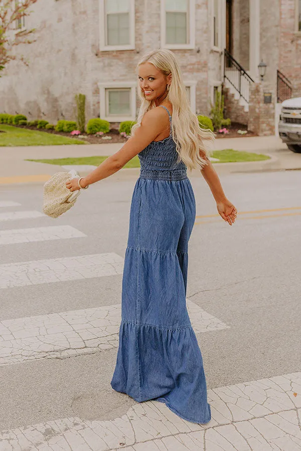 Show Stopper Wide Leg Denim Jumpsuit sold by Impressions product image thumbnail 5