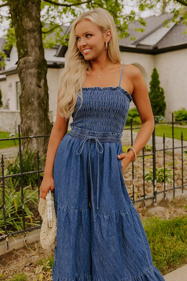 Show Stopper Wide Leg Denim Jumpsuit sold by Impressions product image thumbnail 3