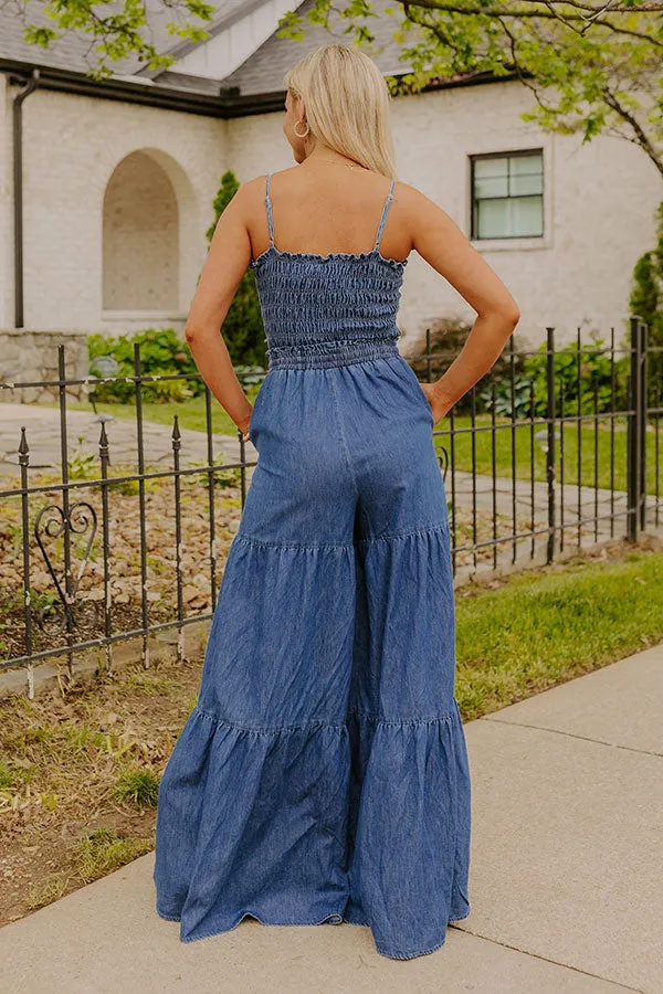 Show Stopper Wide Leg Denim Jumpsuit sold by Impressions product image thumbnail 4