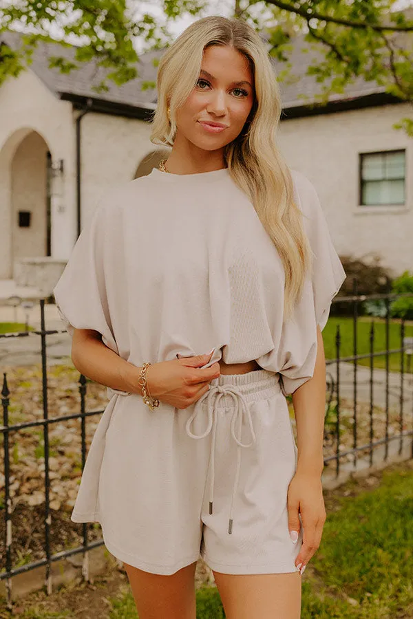 Everyday Chic Bubble Top in Taupe sold by Impressions product image thumbnail 2