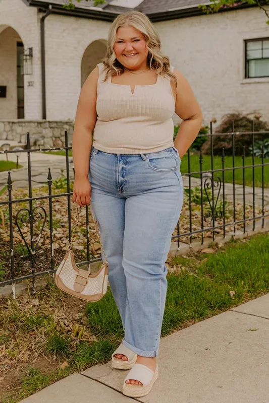 RISEN Willa High Waist Wide Leg Jean Curves sold by Impressions
