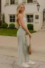 The Lorelai High Waist Pearl Embellished Jean in Pear sold by Impressions