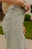 The Lorelai High Waist Pearl Embellished Jean in Pear sold by Impressions