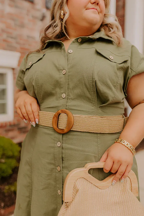 Chic Cityscape Button Down Midi Dress Curves sold by Impressions product image thumbnail 2