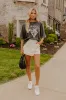 The Zailey High Waist Skort in French Vanilla sold by Impressions