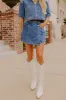 Downtown Chic High Waist Denim Skort sold by Impressions