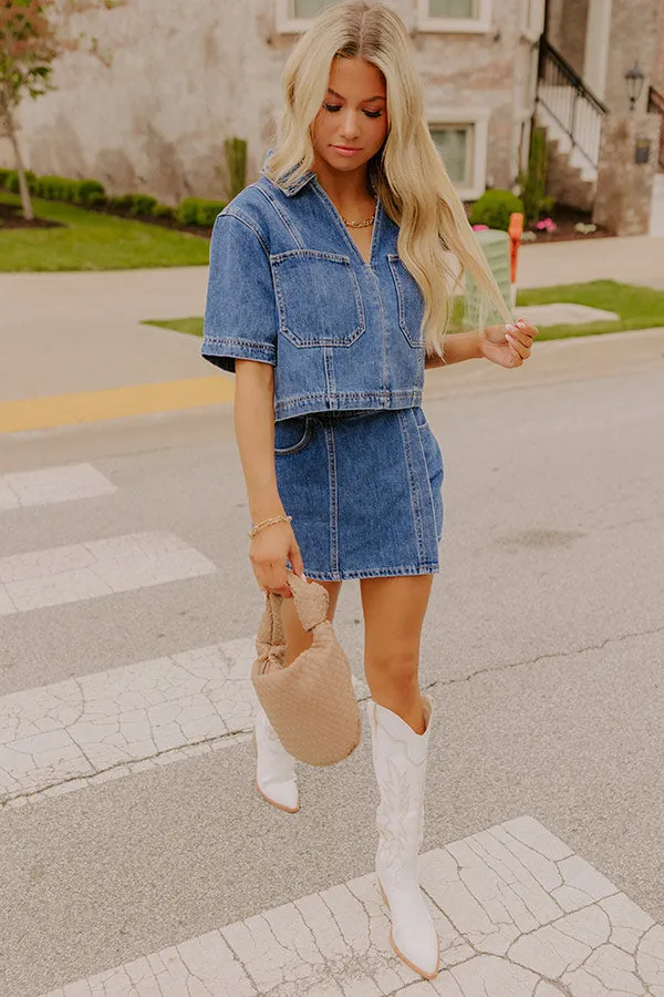 Downtown Chic Denim Top sold by Impressions product image thumbnail 2