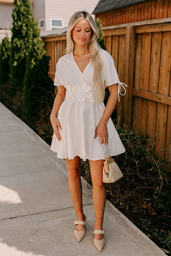 Kind Energy Mini Dress in White sold by Impressions