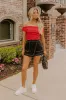 The Zailey High Waist Skort in Black sold by Impressions