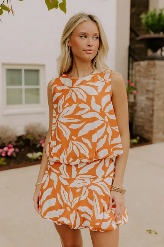 Girls Trip Chic Bubble Top in Orange sold by Impressions