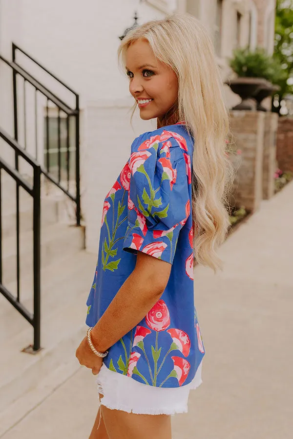 Tulip Picking Floral Top sold by Impressions product image thumbnail 4