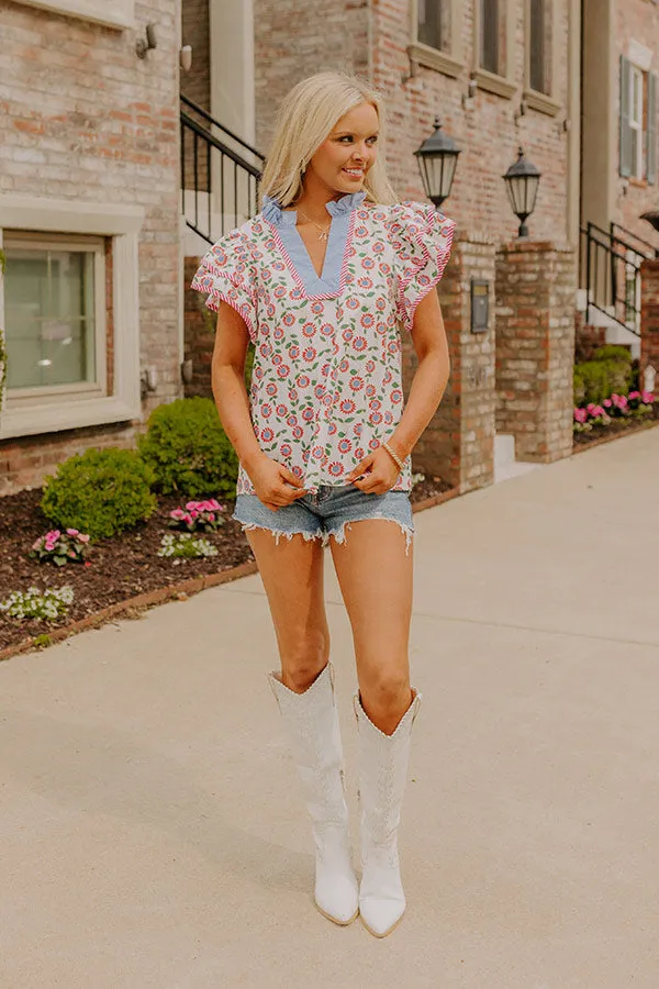 Picnic Ready Floral Shift Top sold by Impressions product image thumbnail 3