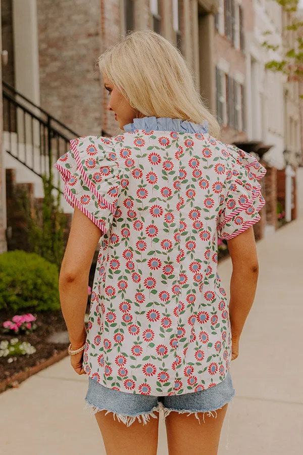 Picnic Ready Floral Shift Top sold by Impressions product image thumbnail 4