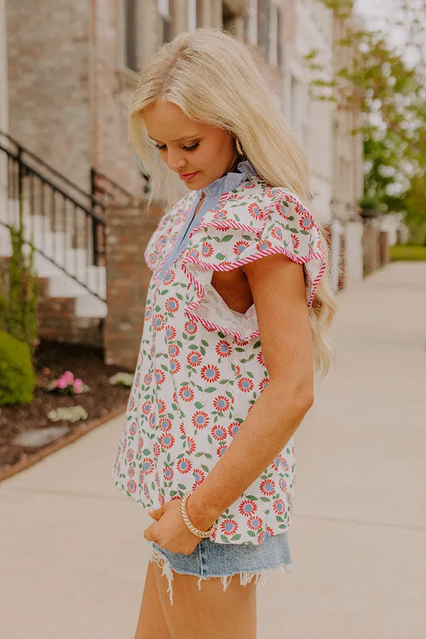 Picnic Ready Floral Shift Top sold by Impressions product image thumbnail 5