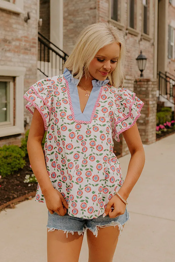 Picnic Ready Floral Shift Top sold by Impressions product image thumbnail 2
