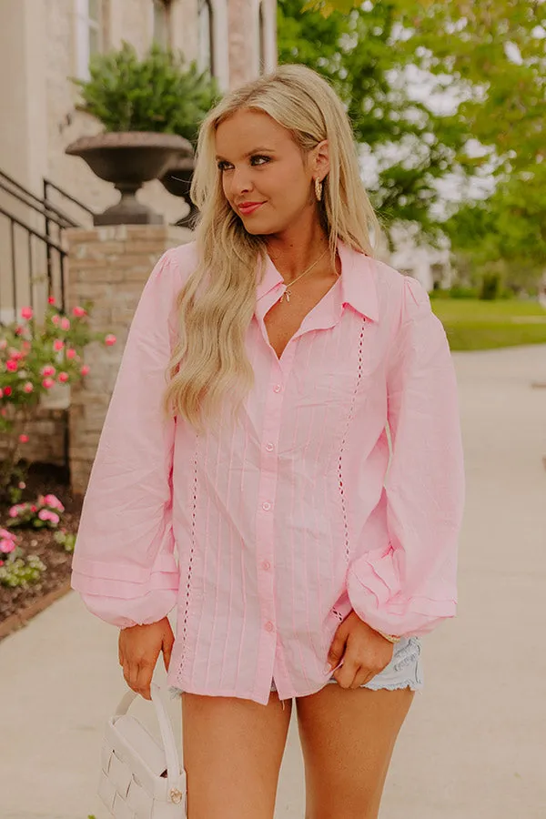 Sweet Smile Button Down Top sold by Impressions