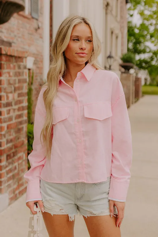Savvy Chic Button Down Top sold by Impressions