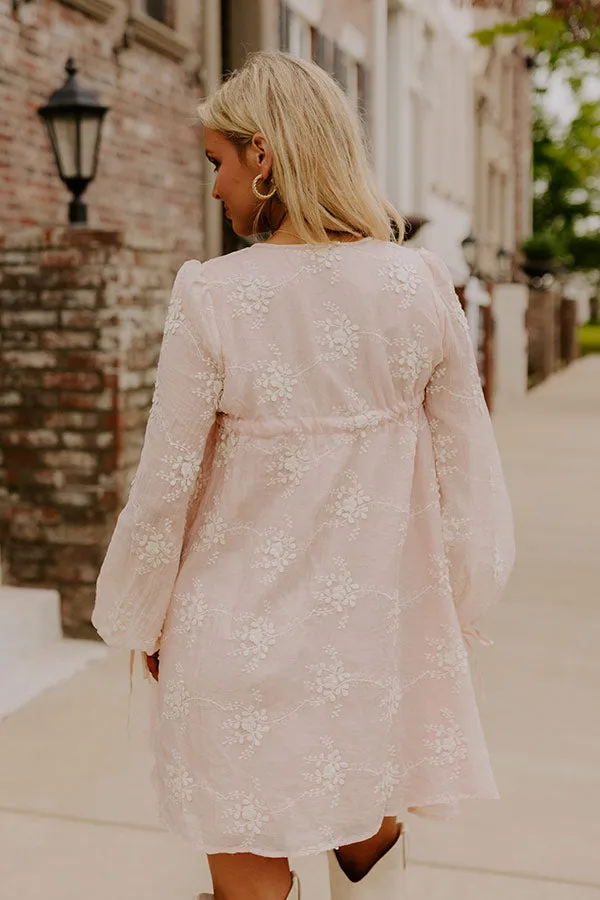 Chic Sweetheart Embroidered Mini Dress in Peach sold by Impressions product image thumbnail 3