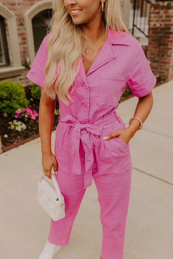 Capturing Memories Denim Jumpsuit in Violet sold by Impressions product image thumbnail 4