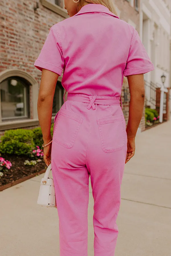 Capturing Memories Denim Jumpsuit in Violet sold by Impressions product image thumbnail 5