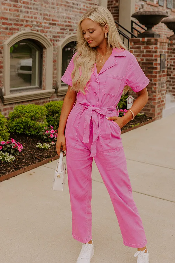 Capturing Memories Denim Jumpsuit in Violet sold by Impressions product image thumbnail 2