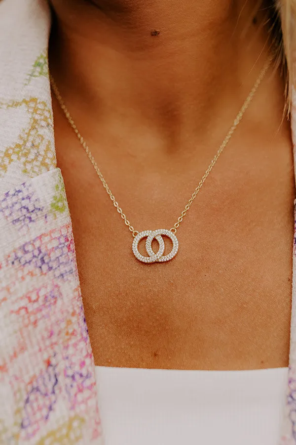 Sweet Smile Cubic Zirconia Necklace in Gold sold by Impressions product image thumbnail 2