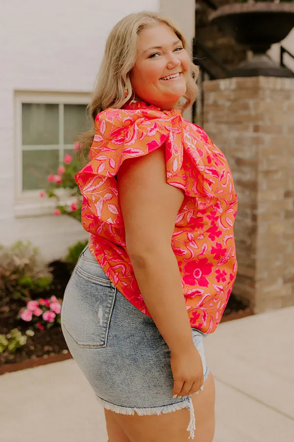 Mimosas Sippin' Floral Top Curves sold by Impressions product image thumbnail 3