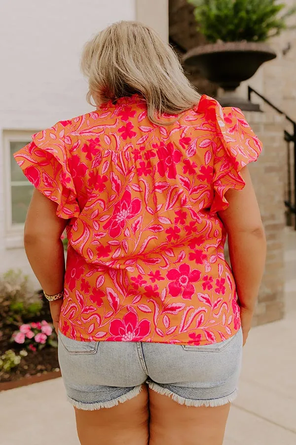 Mimosas Sippin' Floral Top Curves sold by Impressions product image thumbnail 4