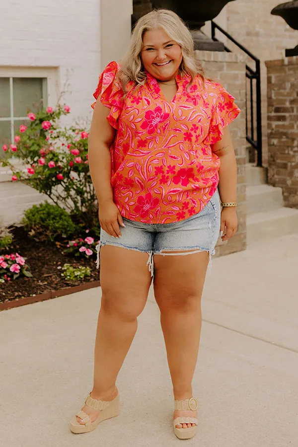 Mimosas Sippin' Floral Top Curves sold by Impressions product image thumbnail 2