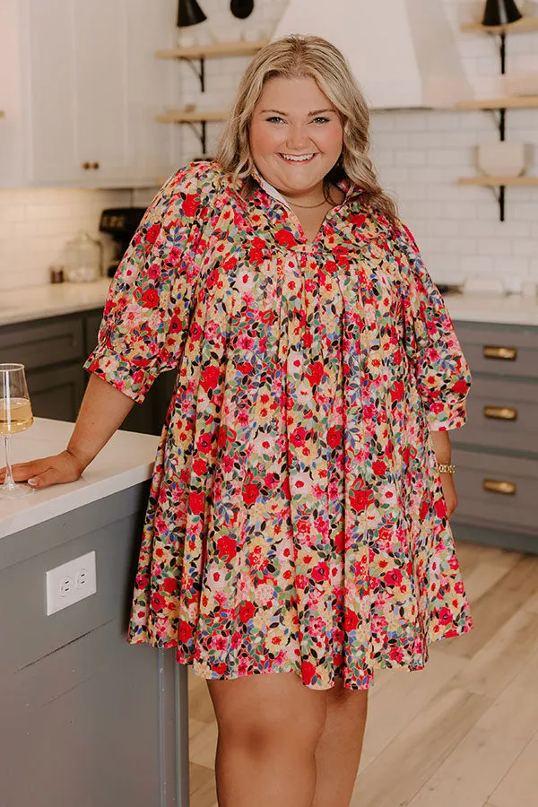 Mosaic of Style Floral Mini Dress Curves sold by Impressions product image thumbnail 2