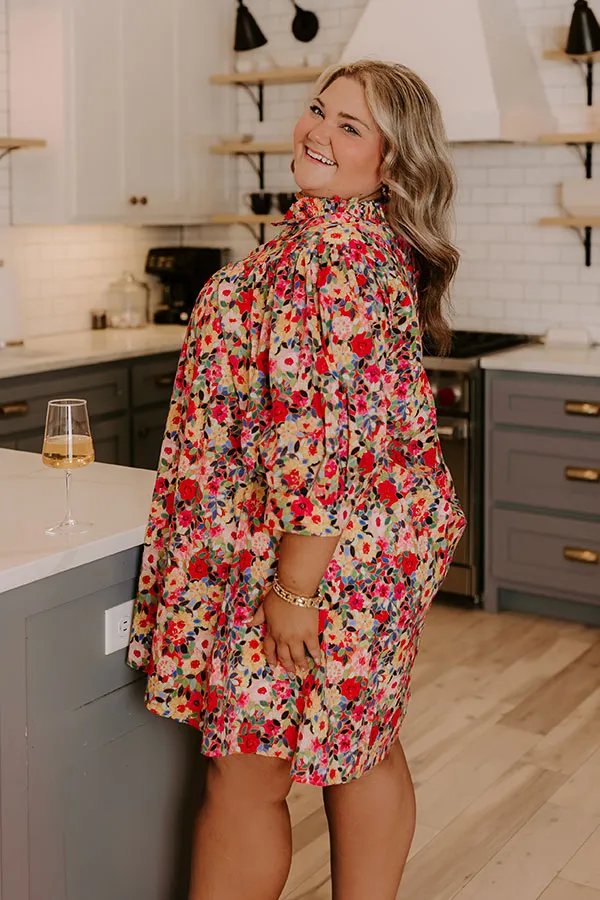 Mosaic of Style Floral Mini Dress Curves sold by Impressions product image thumbnail 3