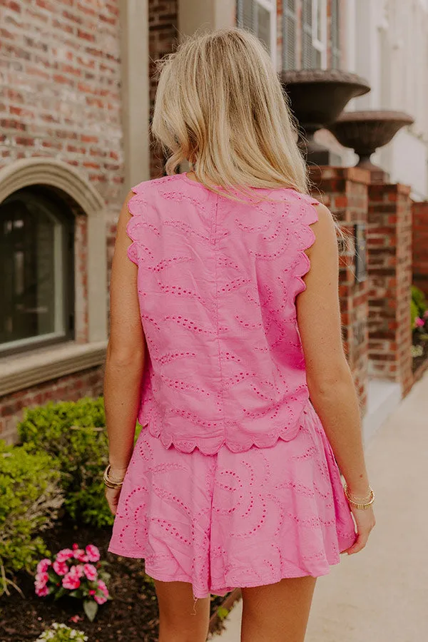 Prosecco Sippin' Eyelet Top sold by Impressions product image thumbnail 5