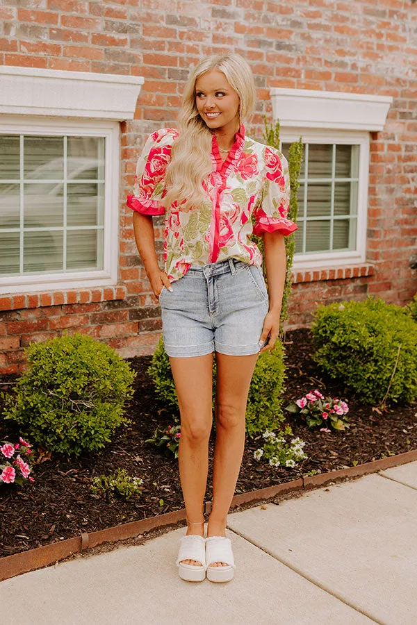 JUDY BLUE Stella High Waist Shorts sold by Impressions