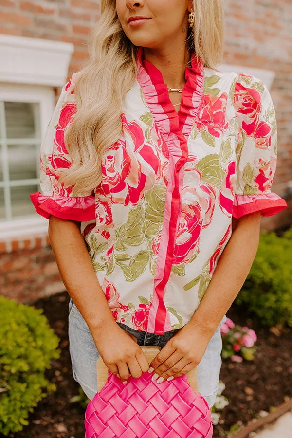 Botanical Garden Stroll Ruffle Top sold by Impressions product image thumbnail 5