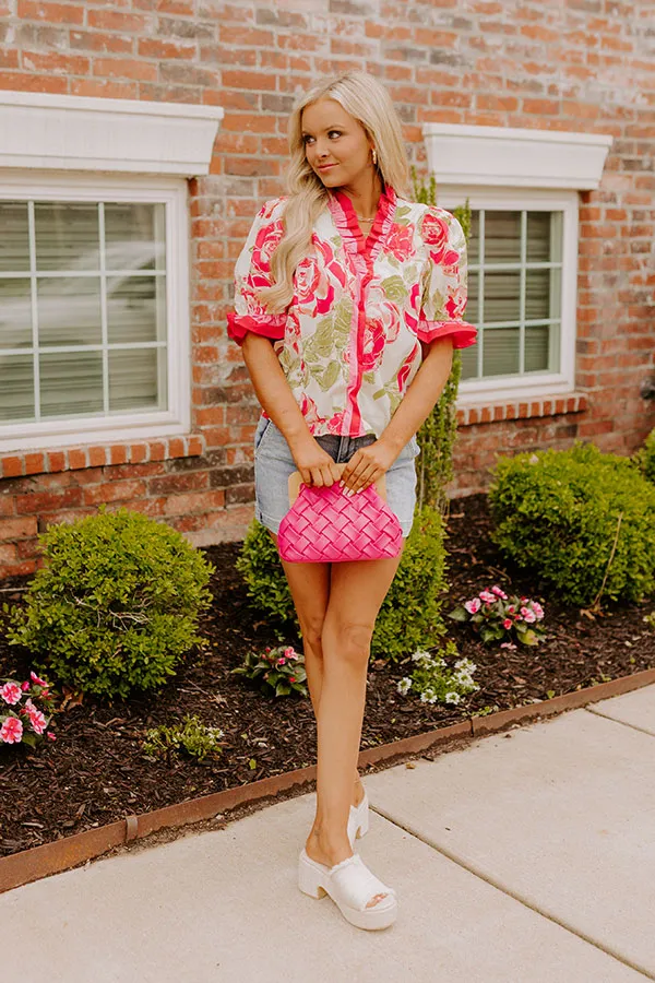 Botanical Garden Stroll Ruffle Top sold by Impressions product image thumbnail 2