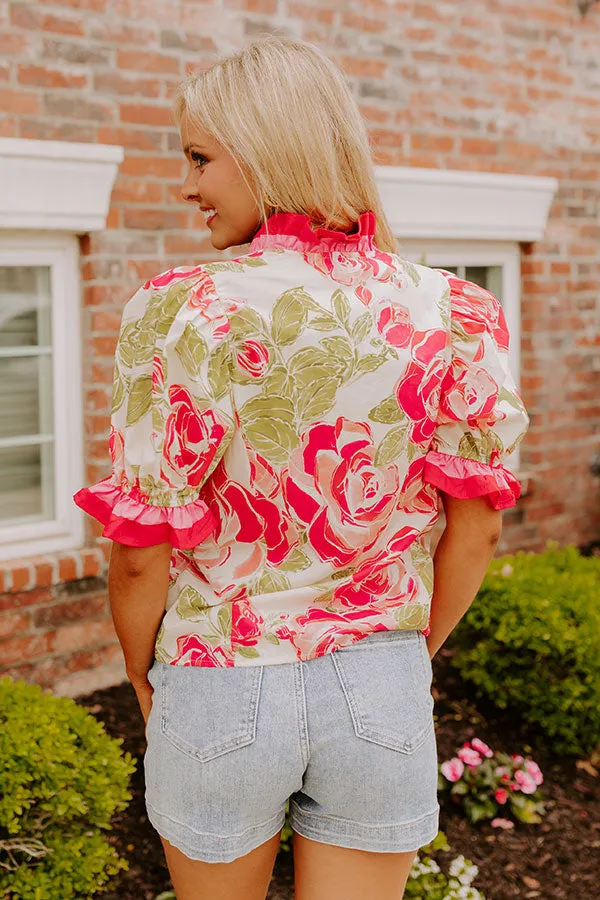 Botanical Garden Stroll Ruffle Top sold by Impressions product image thumbnail 4