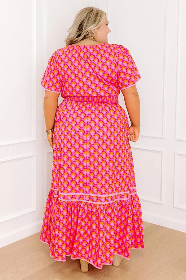 Santorini Bliss Maxi Dress in Pink Curves sold by Impressions product image thumbnail 4