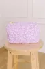 The Flora Puffer Cosmetic Bag in Dusty Purple sold by Impressions