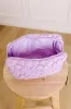 The Flora Puffer Cosmetic Bag in Dusty Purple sold by Impressions