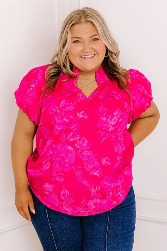 Pretty In Blooms Floral Top Curves sold by Impressions