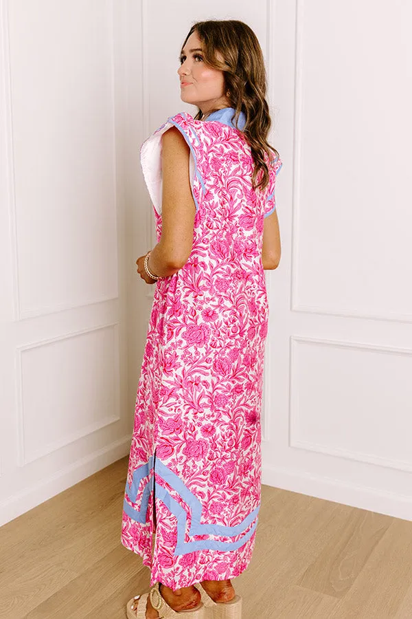 Veranda Views Floral Midi Dress in Pink sold by Impressions product image thumbnail 4