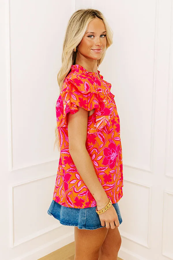Mimosas Sippin' Floral Top sold by Impressions product image thumbnail 3