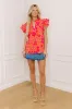 Mimosas Sippin' Floral Top sold by Impressions
