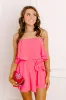 Flirty Feels Romper in Pink sold by Impressions