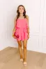 Flirty Feels Romper in Pink sold by Impressions