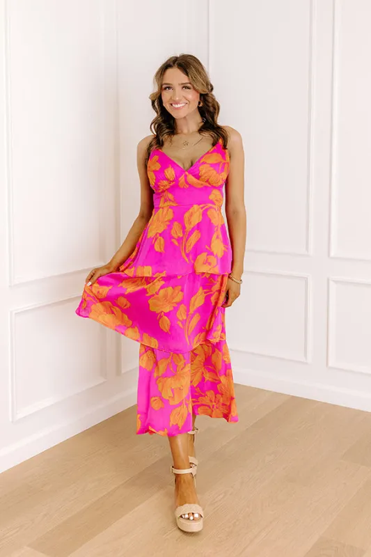 Serene Energy Floral Midi Dress sold by Impressions