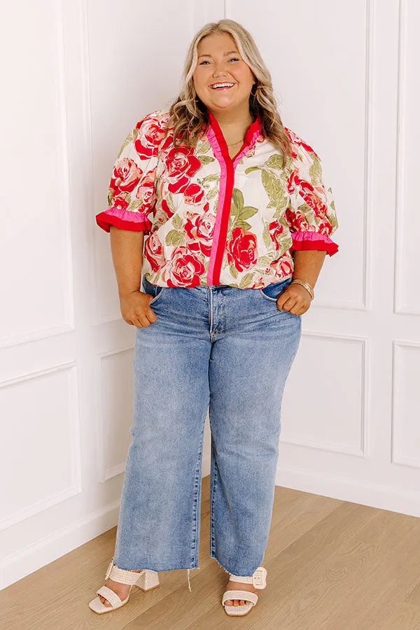 Botanical Garden Stroll Ruffle Top Curves sold by Impressions product image thumbnail 5