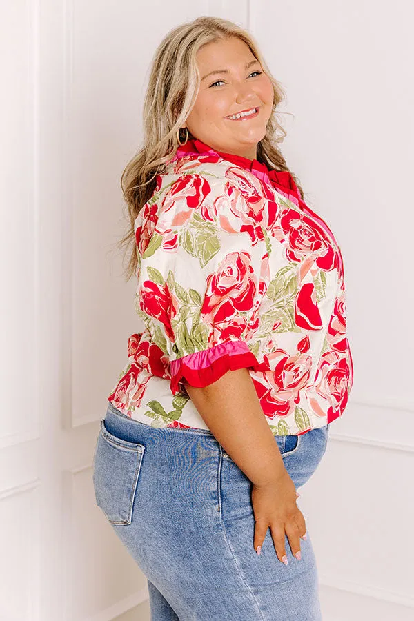 Botanical Garden Stroll Ruffle Top Curves sold by Impressions product image thumbnail 3