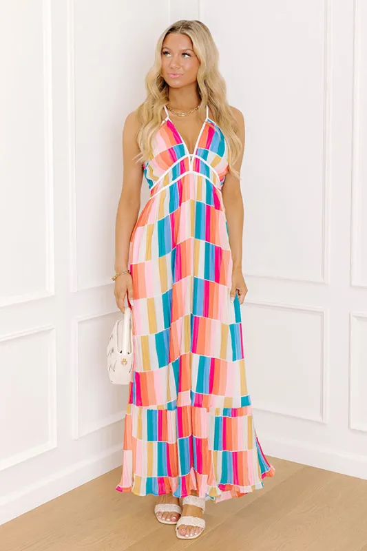 Summer Block Party Pleated Maxi Dress sold by Impressions